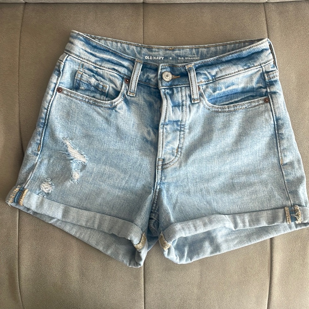 O.G. Straight Denim Short - Size 0